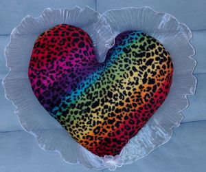 Animal print heart
