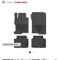 2015 Honda Accord Weather Tech Floor Mats