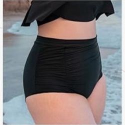 Medium SHAPERMINT Women Ruched High Waisted Bikini Bottom Swimsuit, Tummy Control Full Coverage Swimwear