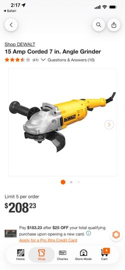 Dewalt 7” Grinder