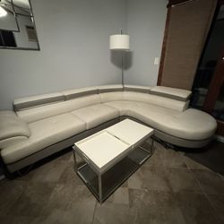 All Modern Leather sofa and Coffee table