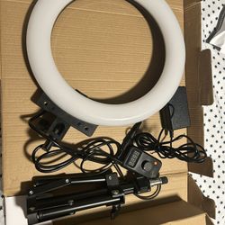 12” RGB TableTop Ring Light With Stand And Accessories 