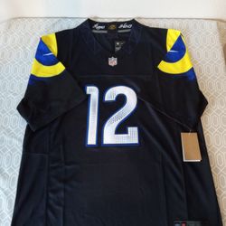 Puka Nacua Los Angeles Rams Midnight Men's Large Stitched Jersey 