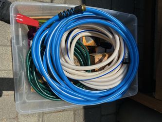 Camping Box Of Goodies Brake Controller Levelers And Camping Shower And Powered Air Pump