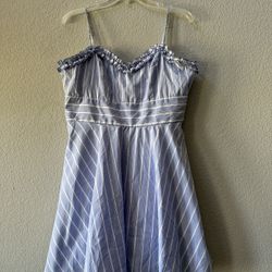 Stripped Blue Dress 