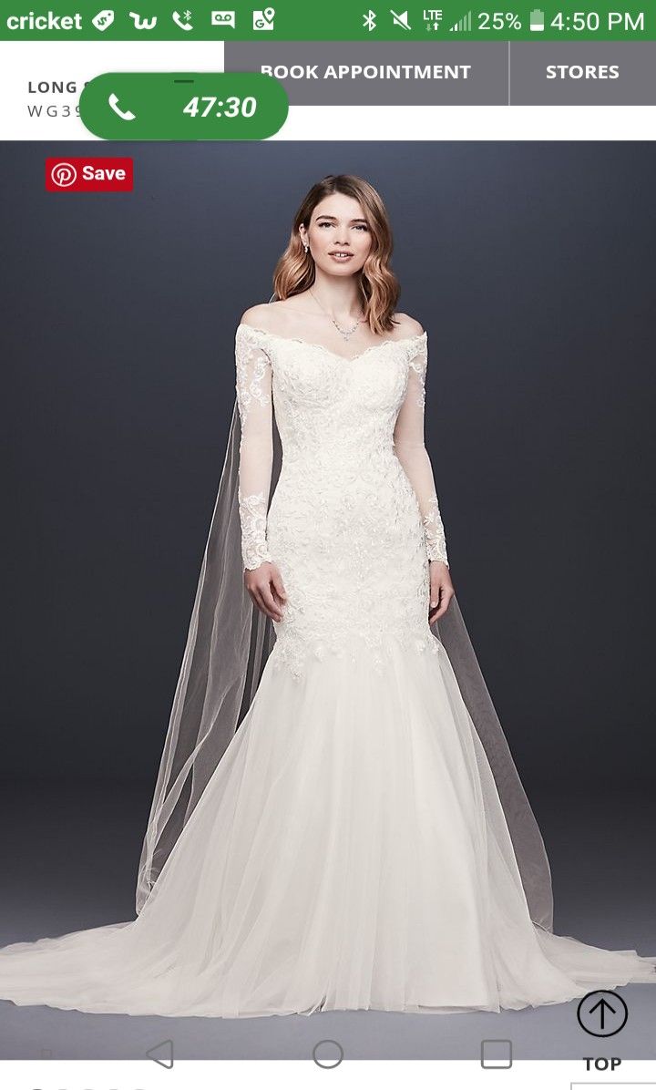 New wedding drees size 8 ivory color