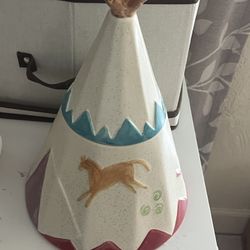 Disney Vintage Treasure Craft Teepee Cookie Jar 