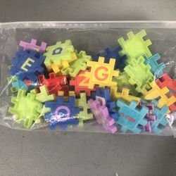 Educational Toy Puzzle Block Letter Shapes Puzzle Connector Developmental Toy 