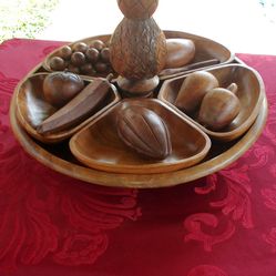 Vintage Wooden Fruit bowl