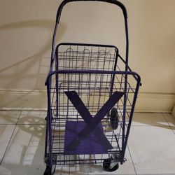 Big Shopping Cart With Extra Basket