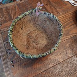 Paper Bowl With Dragonfly