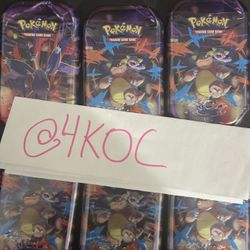 Pokemon Mini Tins MEGA HEROES SEALED