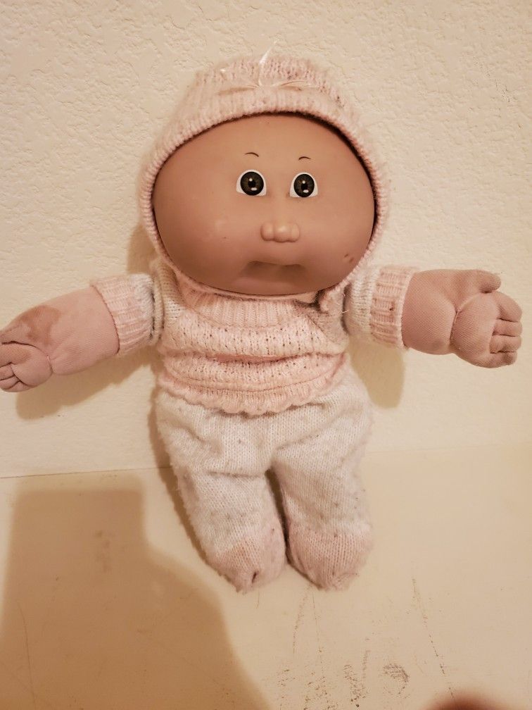 Cabbage patch baby. Brown skin, 1992, 14".