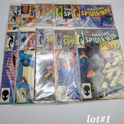 Lot #1 Vintage Spiderman Comic Book 10 Issues