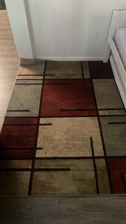 Area Rug with Block Pattern