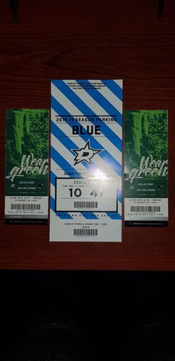 Two great seats and parking pass for tomorrow hockey game