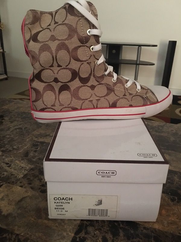 Coach chucks size 11 but runs small will fit size 10 perfect. $20 Check out my profile for other offers