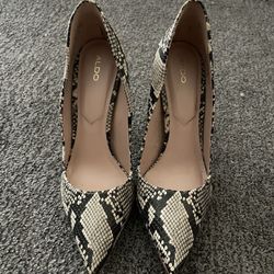 Aldo Snake Pattern Heels