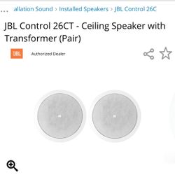 JBL Ceiling Speakers w/ transformer (3 Pairs/ 6 Speakers)