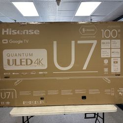 HISENSE 100 INCH ULED MINI LED TV'S IN STOCK 100U70N 144 HZ FULL ARRAY W/WARRANTY - PAYMENT PLANS