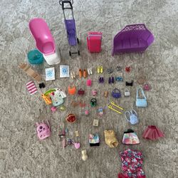 Big Lot Of 75 Barbie’s Accessaries 