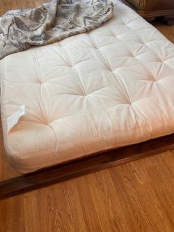 Futon mattress with the pocketed cover