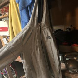 ADIDAS thin Zip Up Hoodie  Youth LG