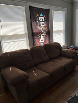 Brown Couch Set Used