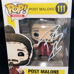 POST MALONE SIGNED FUNKO 111 PSA/DNA