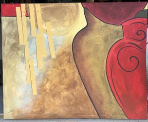 Large Abstract Painting on Canvas - price so low it’s almost free