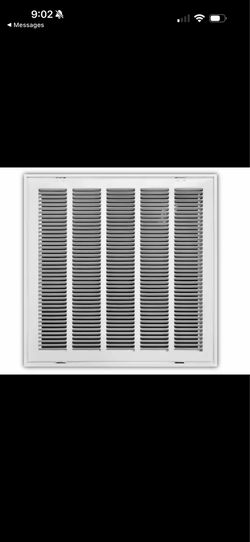 Everbilt 20 in. x 20 in. Steel Return Air Filter Grille in White