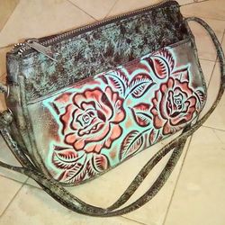 Patricia Nash Leather Crossbody Handbag