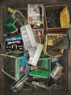 FULL BOX of brand new nails and staples