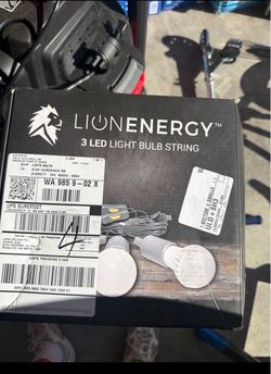 New! Lion Energy 3 LED Light Bulb Set – Camping & Emergency Lighting – $25 OBO