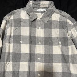Grey/white Flannel