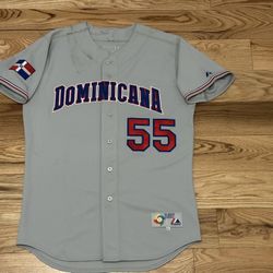 2006 World Baseball Classic Dominicana Ervin Santan Game Worn Jersey Size 46 WBC