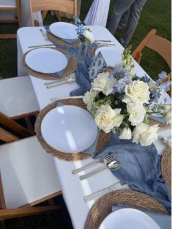 Dusty Blue Cloth Napkins (85)