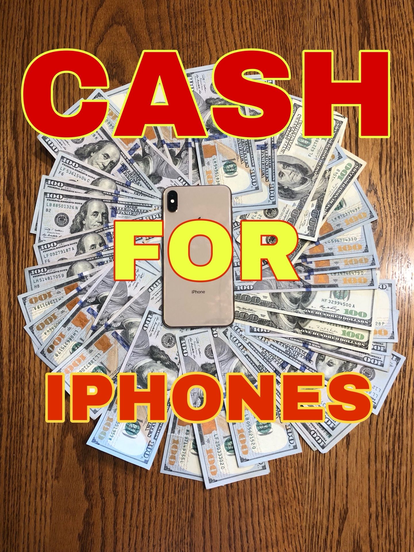 CASH FOR IPHONES OF ANY CONDITION