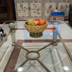 Fake Fruits And Bowl Centerpiece 