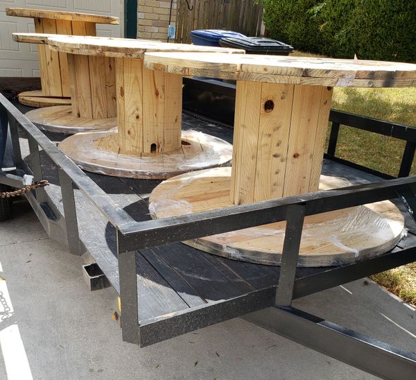 Big Wooden spools for Sale in San Antonio, TX OfferUp