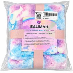 SALIMAH Unicorn Blanket Glow in the Dark New Sealed Girls Throw Gift