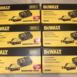 DEWALT (BRAND NEW*****)20V MAX Lithium-Ion 6.0 Ah Battery and Fast Charger.