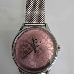 Coach Silver Watch- Needs New Battery