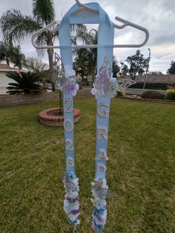 Pastel blue Butterfly Graduation Lei – Class of 2026💙✨