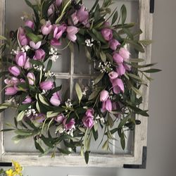 18” spring wreath