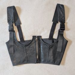 New Buckle Strap Corset Top, Forever 21, size S