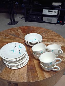 Plates cup and bowls