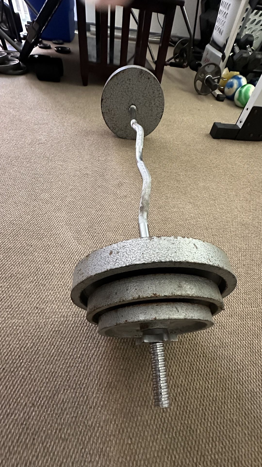 Lifting Bar With Weights
