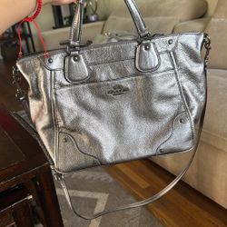 Silver Coach Purse 