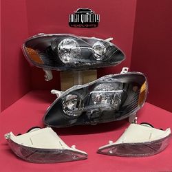 Toyota Corolla 2003. 2008 Headlights.